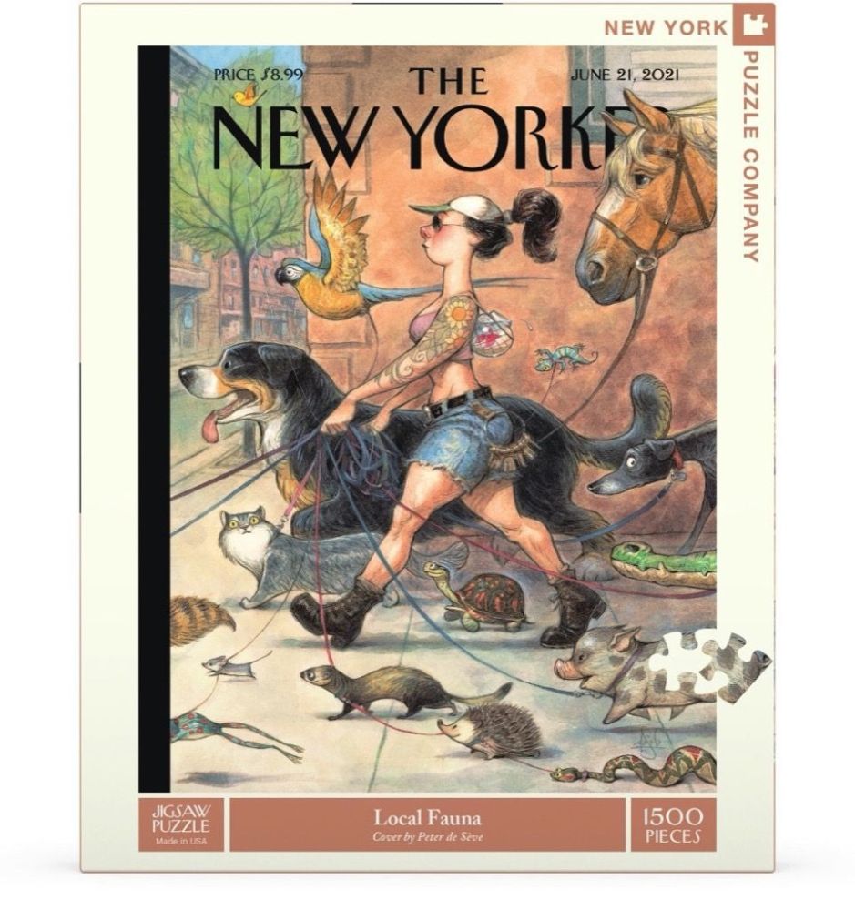 New York Puzzle Company 1500 Piece Jigsaw - Local Fauna