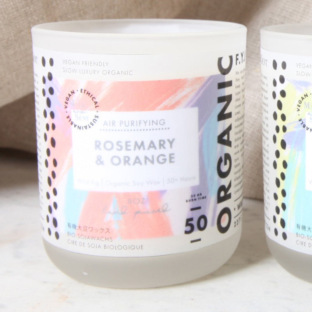 Air Purifying Candle - Rosemary and Orange