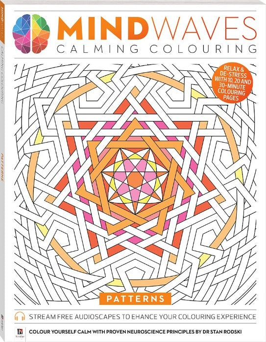 Mindwaves Calming Colouring Book - Patterns