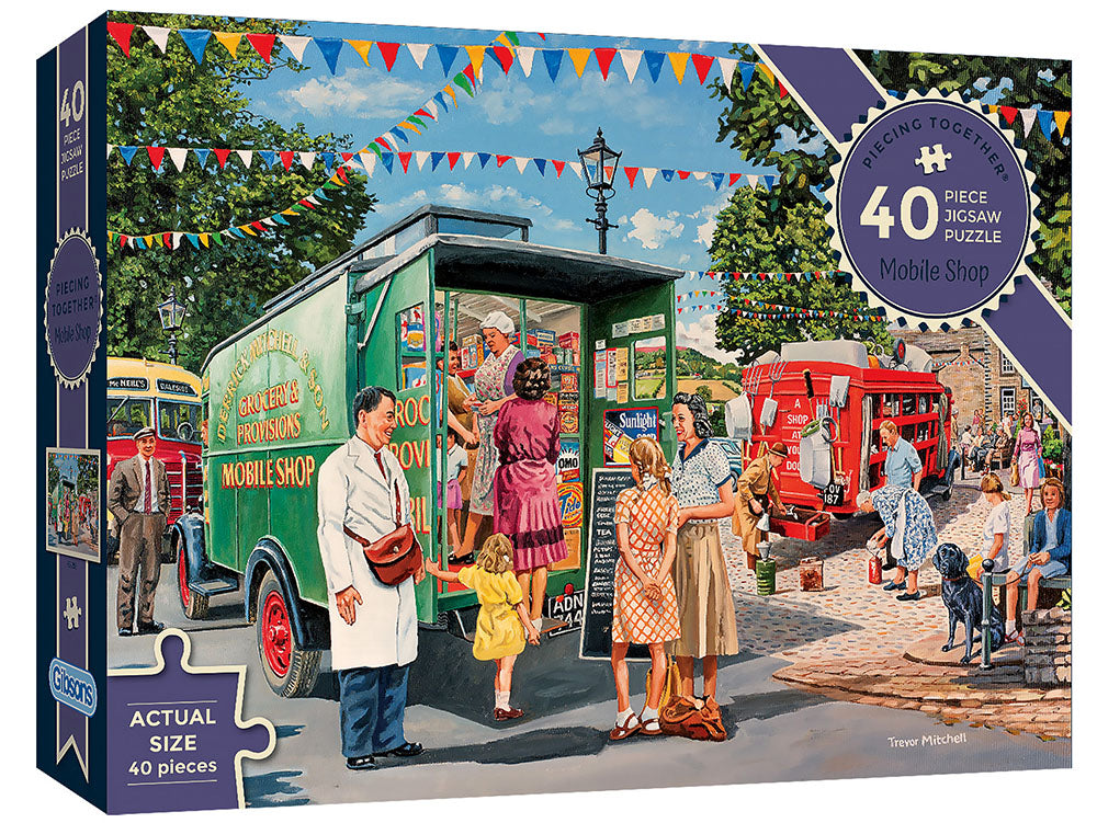 Piecing Together 40 Piece Jigsaw - Mobile Shop