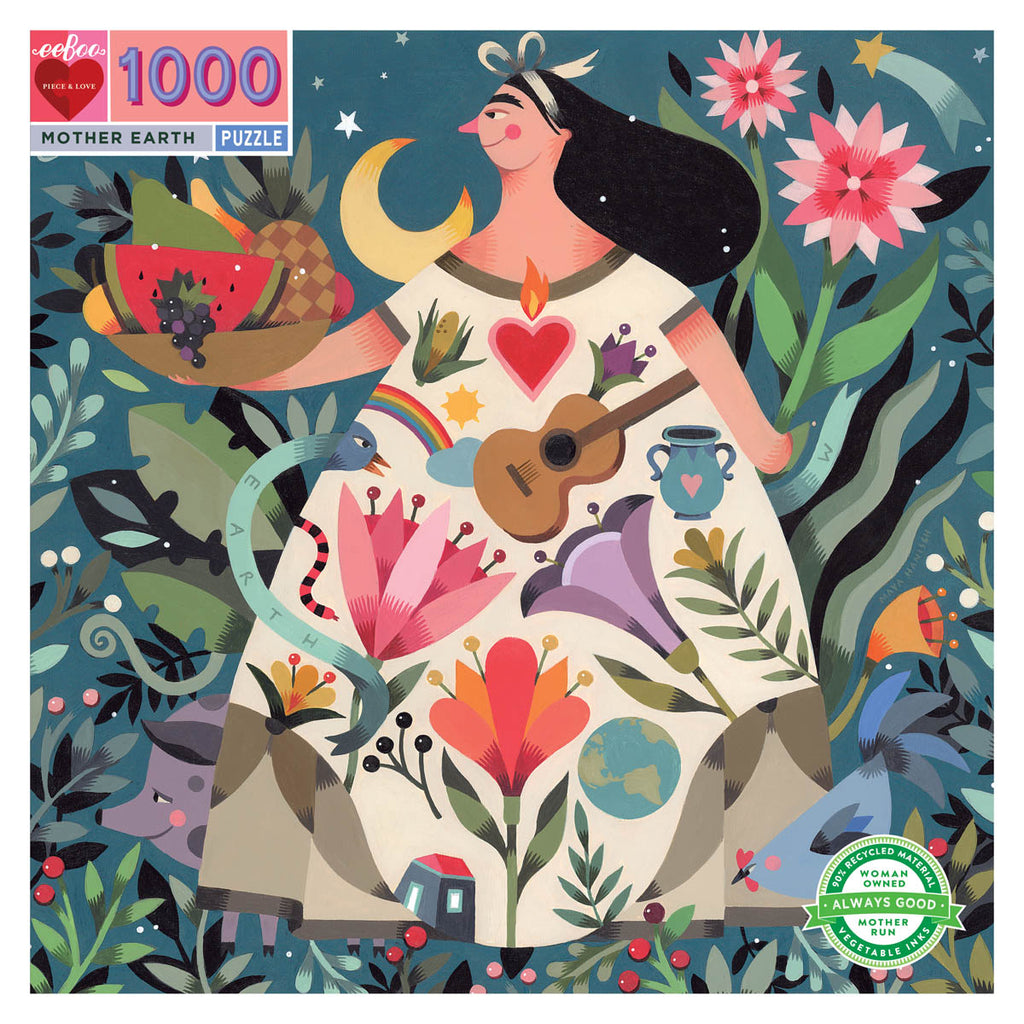 Eeboo Jigsaw Puzzle 1000 Piece - Mother Earth