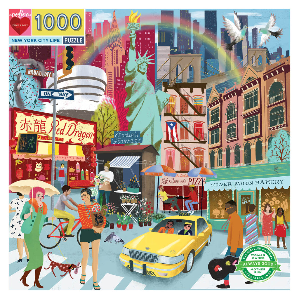 Eeboo Jigsaw Puzzle 1000 Piece - New York City