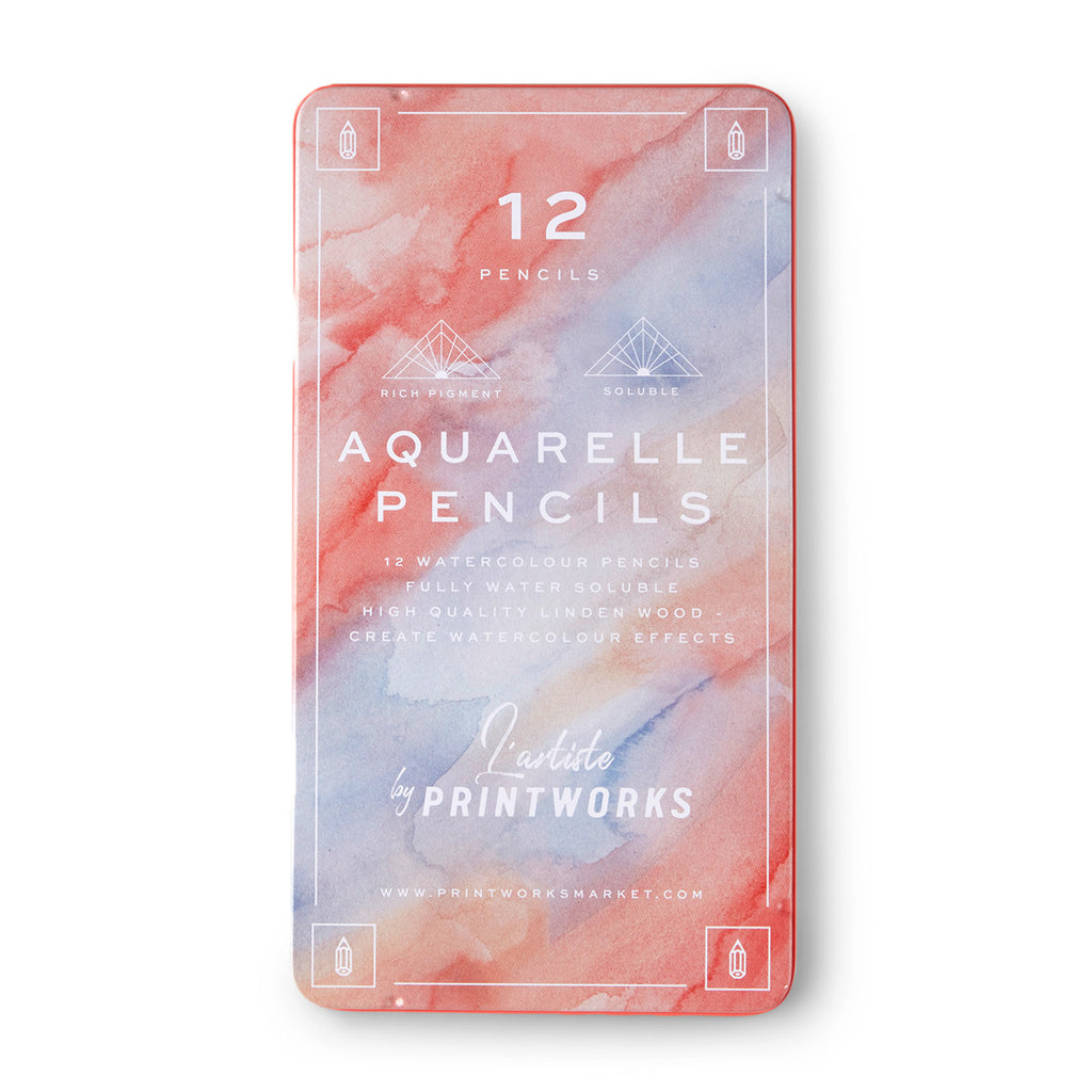 Printworks Coloured Pencils (12) - Aquarelle