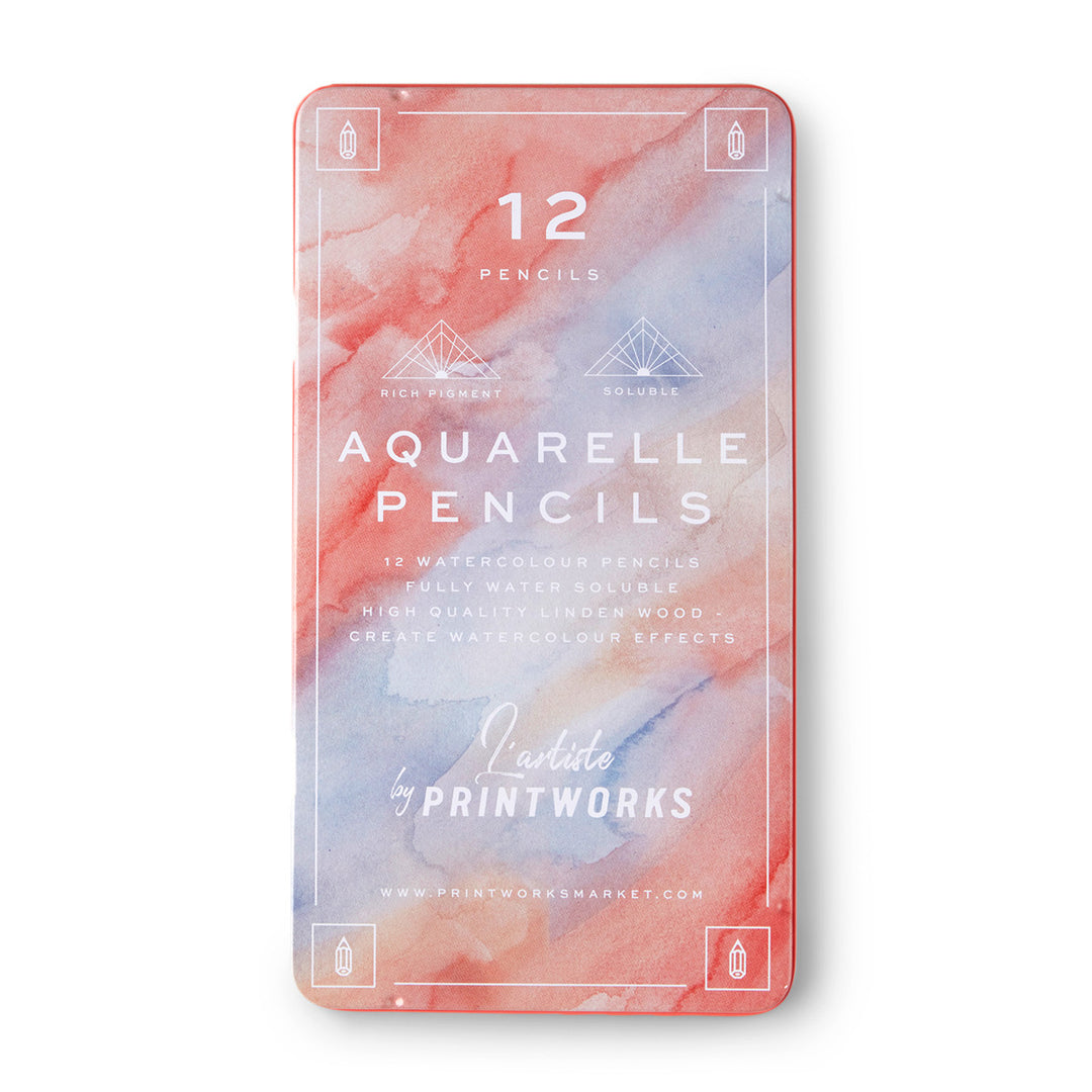 Printworks Coloured Pencils (12) - Aquarelle