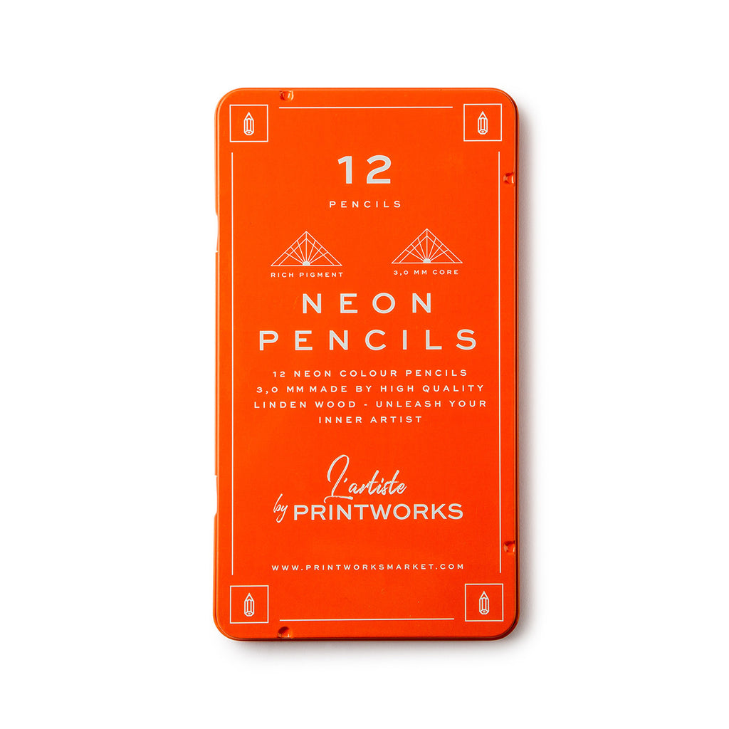 Printworks Coloured Pencils (12) - Neon