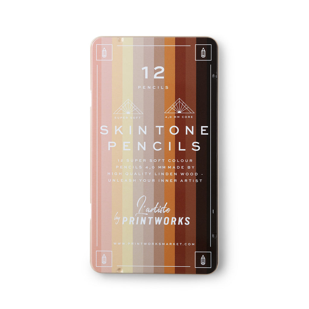 Printworks Coloured Pencils (12) - Skin Tone