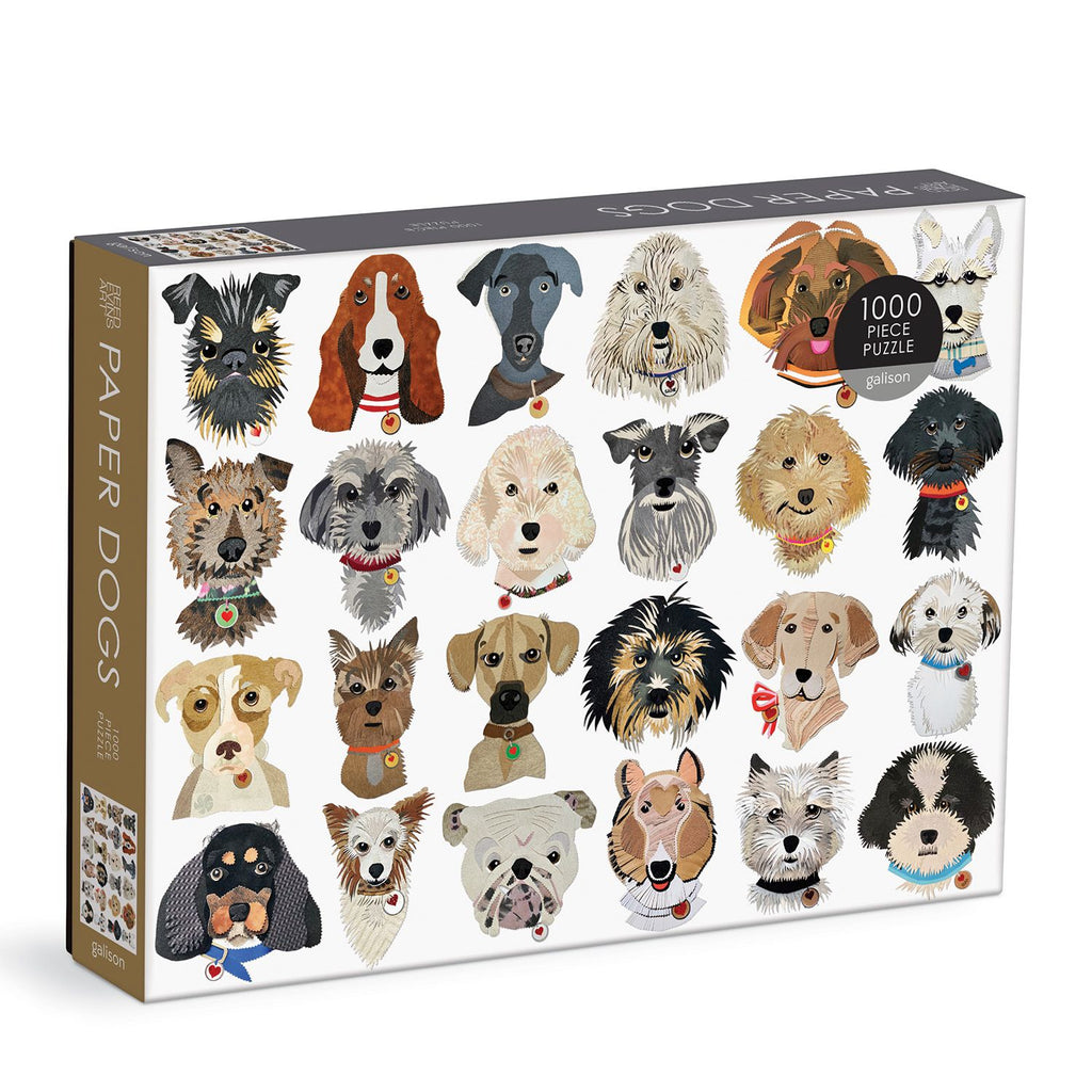 Galison 1000 Piece Jigsaw - Paper Dogs