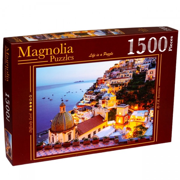 Magnolia 1500 Piece Jigsaw Puzzle - Positano Italy