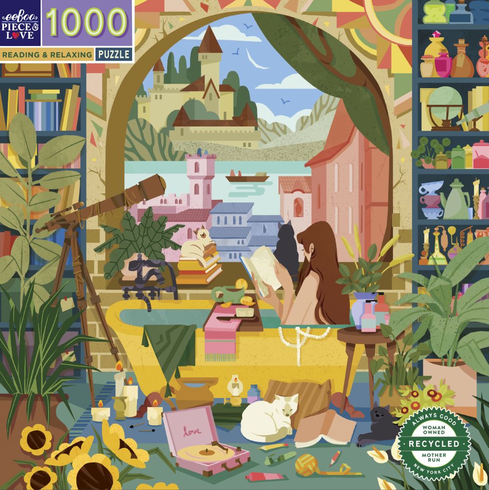 Eeboo 1000 Piece Jigsaw - Reading Relaxing