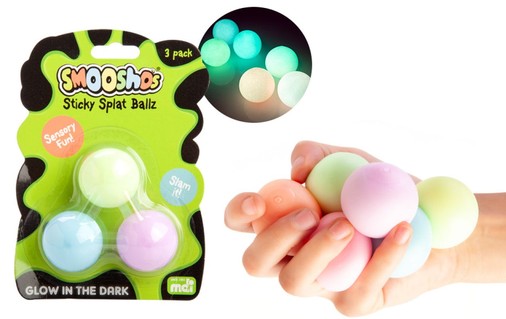 Smoosho's Glow in the Dark Sticky Splat Balls