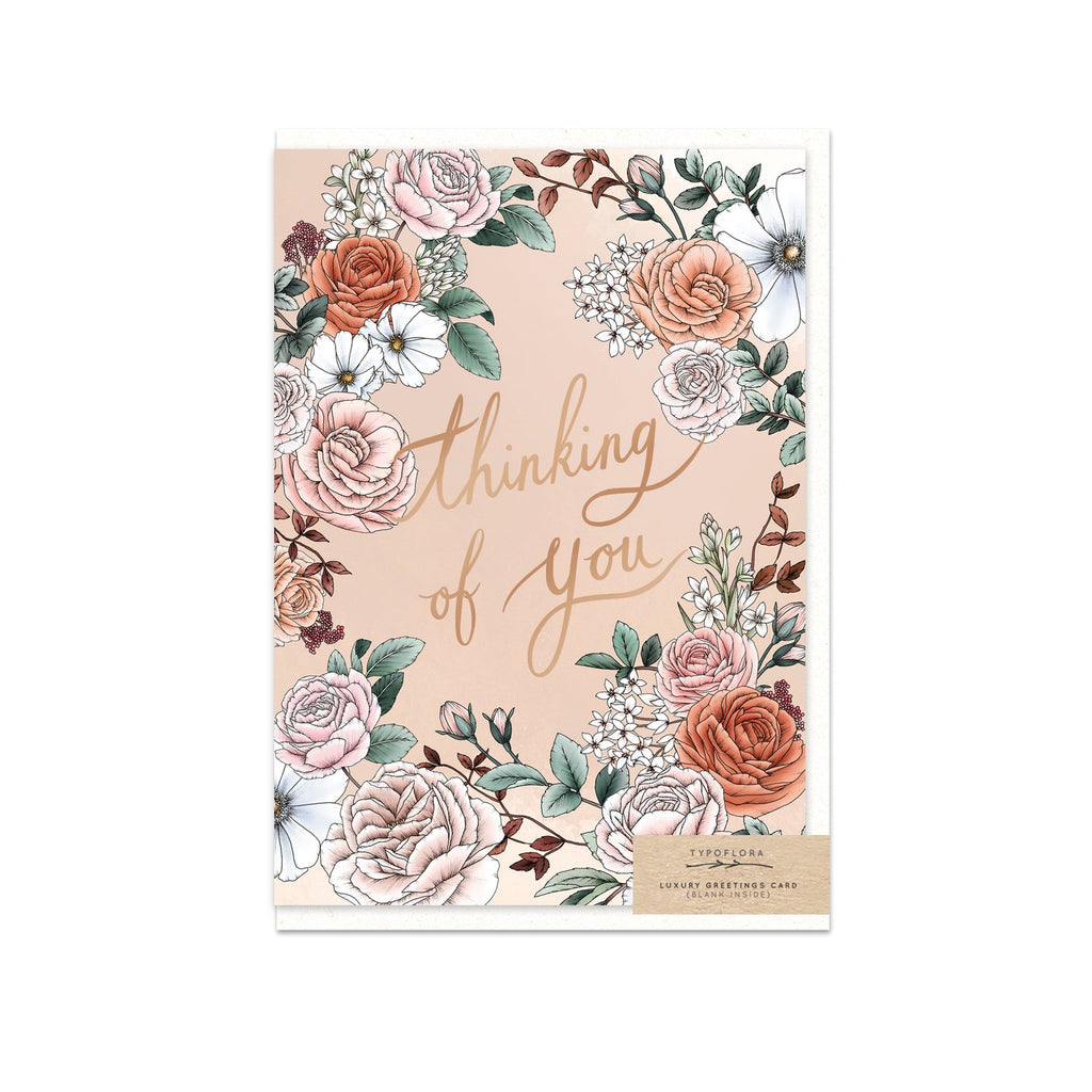 Typoflora Greeting Card - Love You So Much