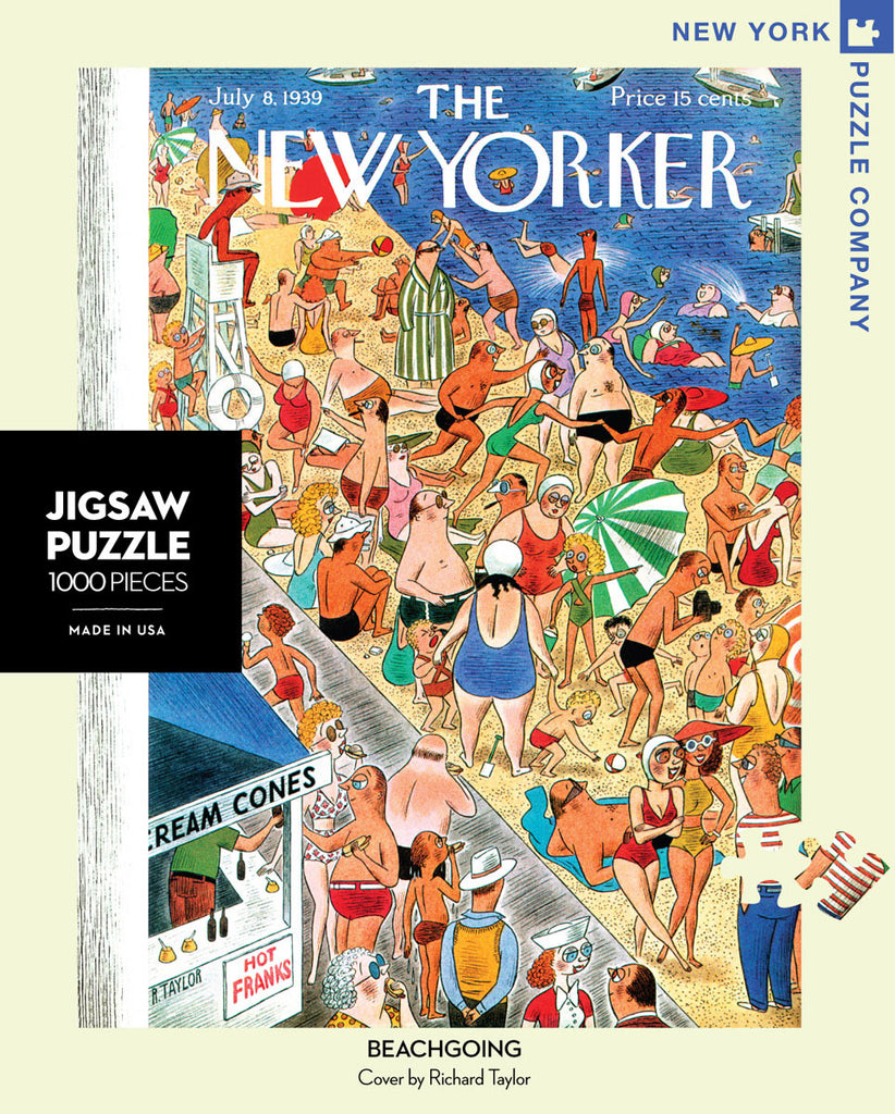 New York Puzzle Company 1000 Piece Jigsaw - Beach Going