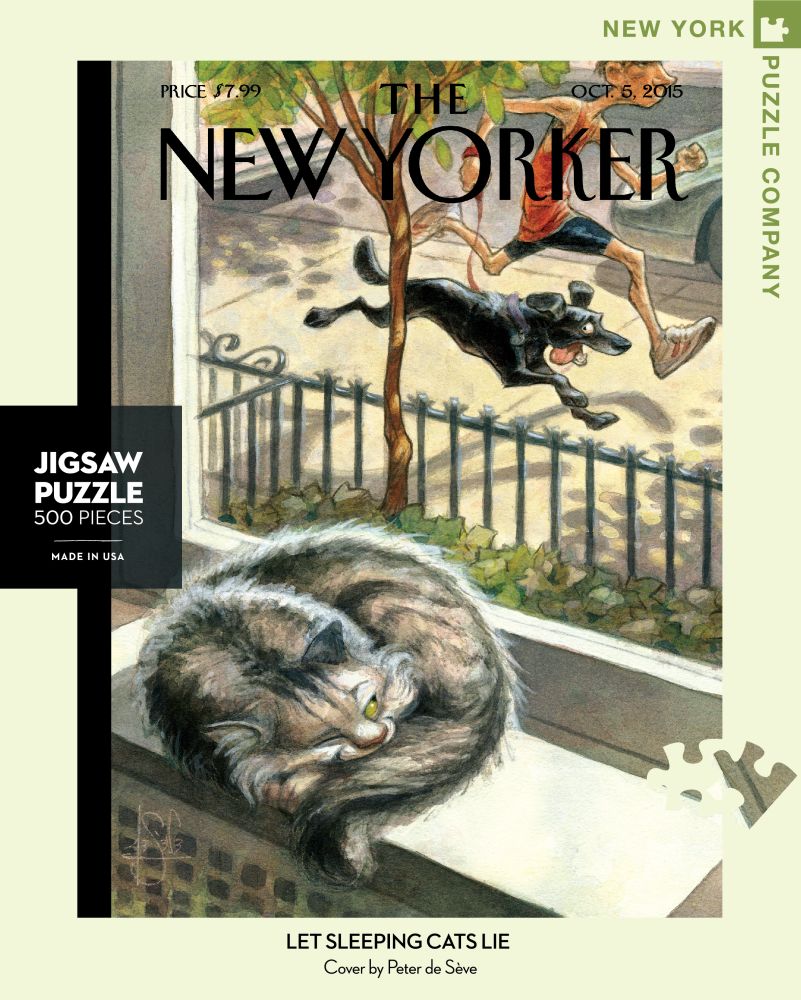 New York Puzzle Company 500 Piece Jigsaw - Let Sleeping Cats Lie