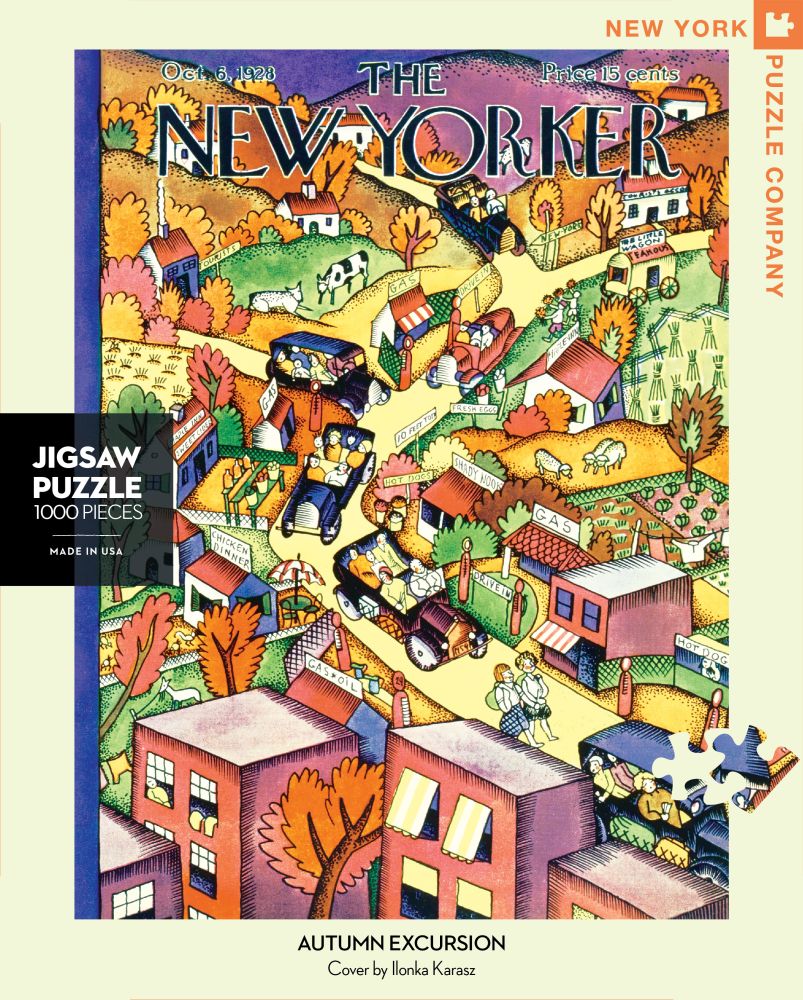 New York Puzzle Company 1000 Piece Jigsaw - Autumn Excursion