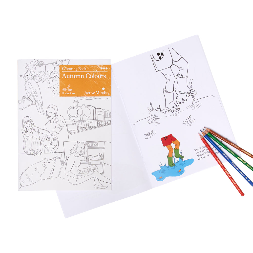 Colouring In Book - Autumn Colours