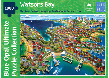Blue Opal 1000 Piece Jigsaw Puzzle - Watsons Bay