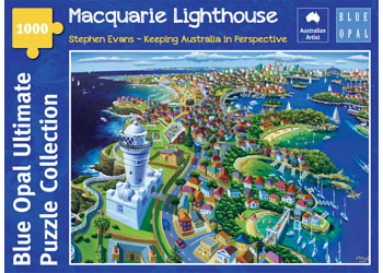 Blue Opal 1000 Piece Jigsaw Puzzle - Macquarie Lighthouse