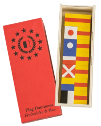 Fredericks & Mae Flags Wooden Dominoes