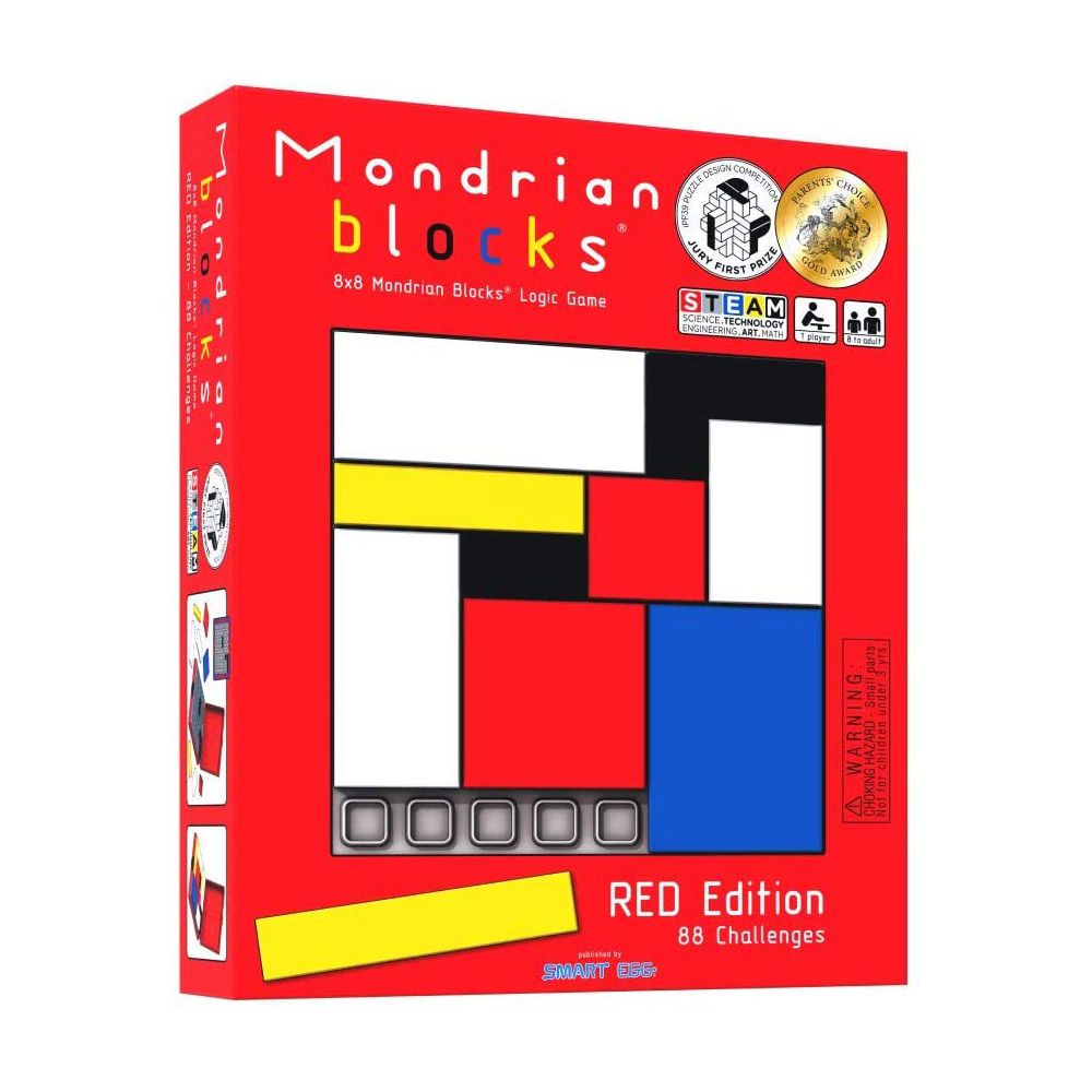 Mondrian Blocks - Red