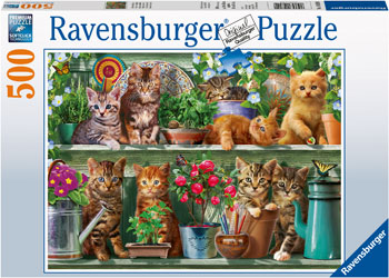 Ravensburger 500 Piece Jigsaw - Cats on the Shelf