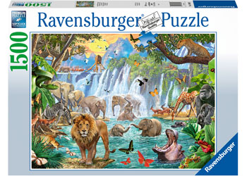 Ravensburger Jigsaw Puzzle 1500 Piece- Waterfall Safari