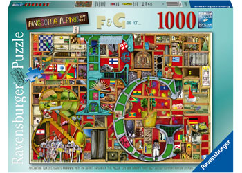 Ravensburger 1000 Piece Jigsaw -  Awesome Alphabet F & G Puzzle