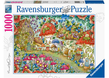Ravensburger 1000 Piece Jigsaw -  Floral Mushroom Houses