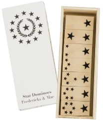 Fredericks & Mae Stars Wooden Dominoes